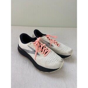 Brooks Ghost 16 Womens Size 7.5M Running Shoes Ecru Orange Black Comfort Support